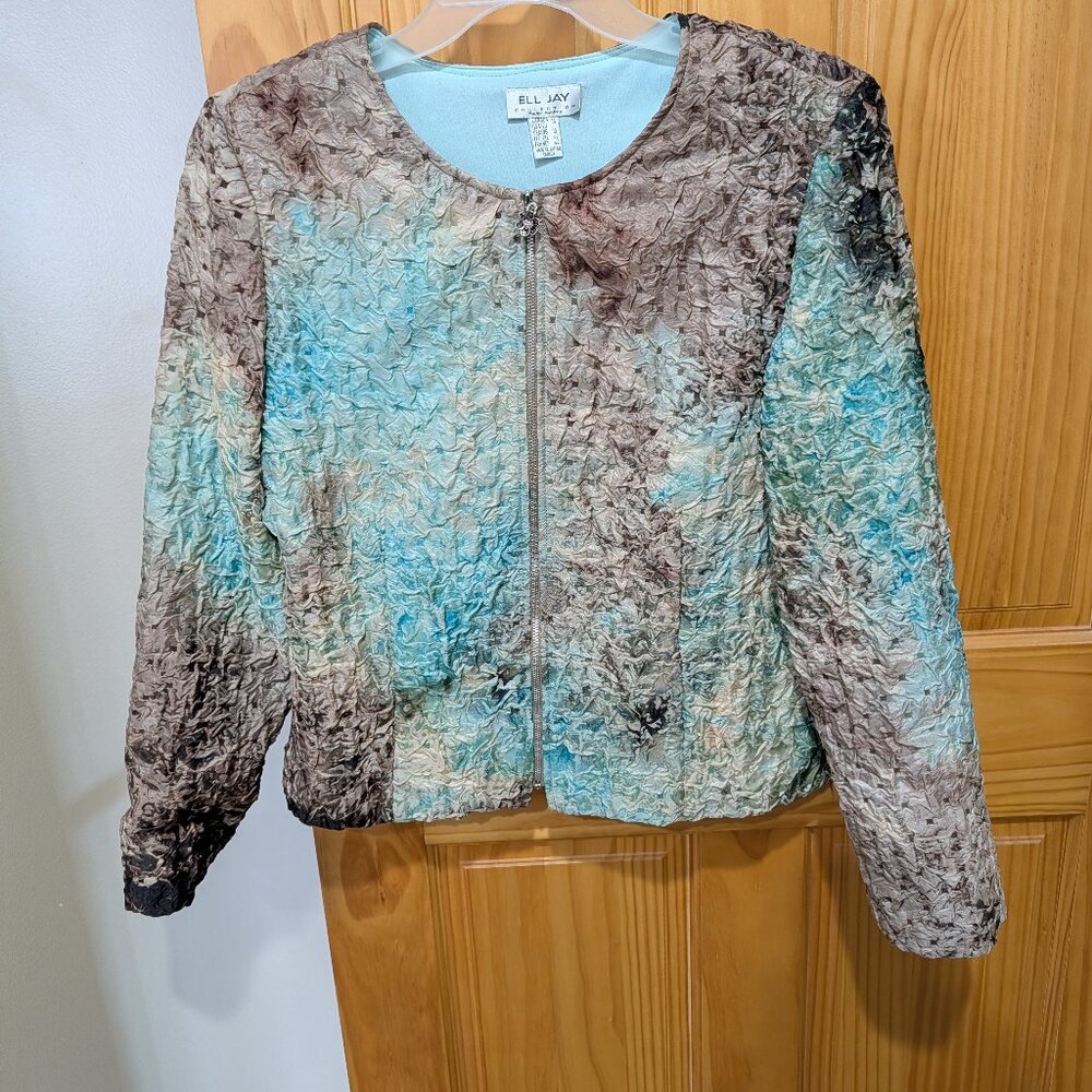 ELL Jay Brown and Teal Color Jacket